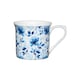 image 1 of KitchenCraft Fluted China Blue Rose Mugs | Blue