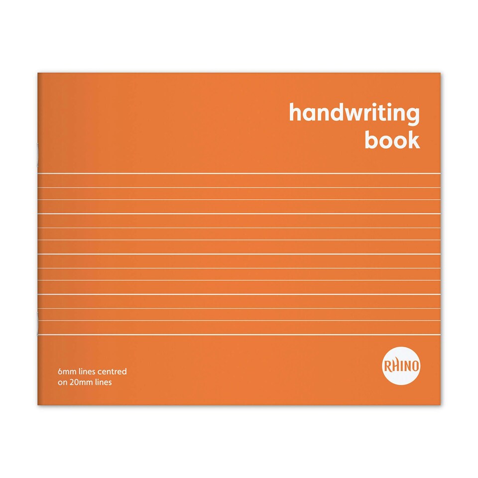 image 1 of Rhino 6 x 8" 32 Page Orange Wide Lined Handwriting Book