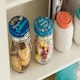 image 4 of Interiors By Premier Pretty Things Glass Jar 750ml, Clear Glass Storage Jar with Blue Ceramic Clip Top Lid