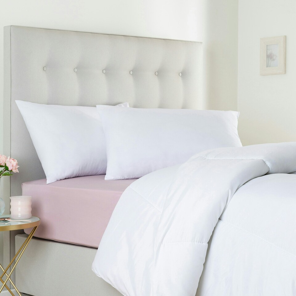 image 1 of Slumberdown Cosy Nights Super Support Pillow, Firm Support, 2 Pack