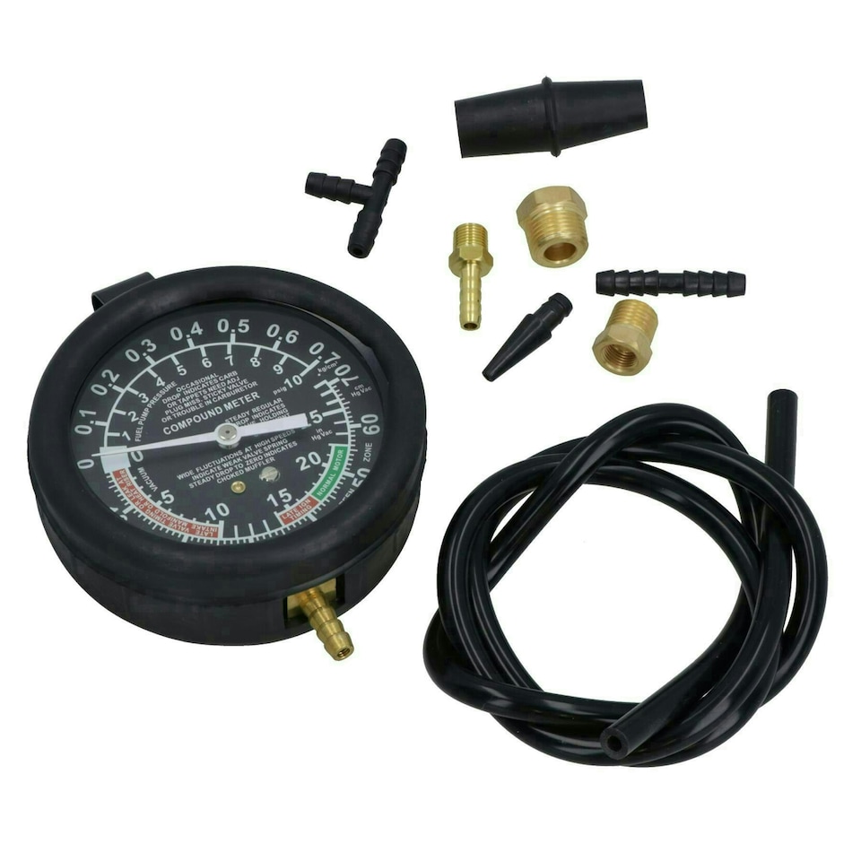 image 1 of Fuel Vacuum And Fuel Pump Pressure Tester Gauge Kit Carburettor Valve AN023