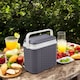 image 2 of 10L Rattan Insulated Small Cooler Box with 1 Ice Pack | Black | 1