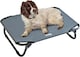 image 5 of Actiaspet Elevated Folding Dog Bed Indoor Outdoor Pet Cot Steel Frame (Grey, Medium)