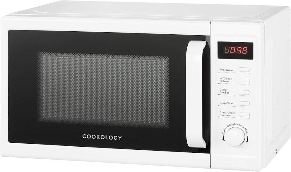 image 1 of Cookology 800W Microwave 20L Digital Freestanding - CFSDI20LWH White