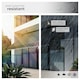 image 4 of Awning with hand crank - pressure fitted , height adjustable Black | Grey | 180 x 400 cm