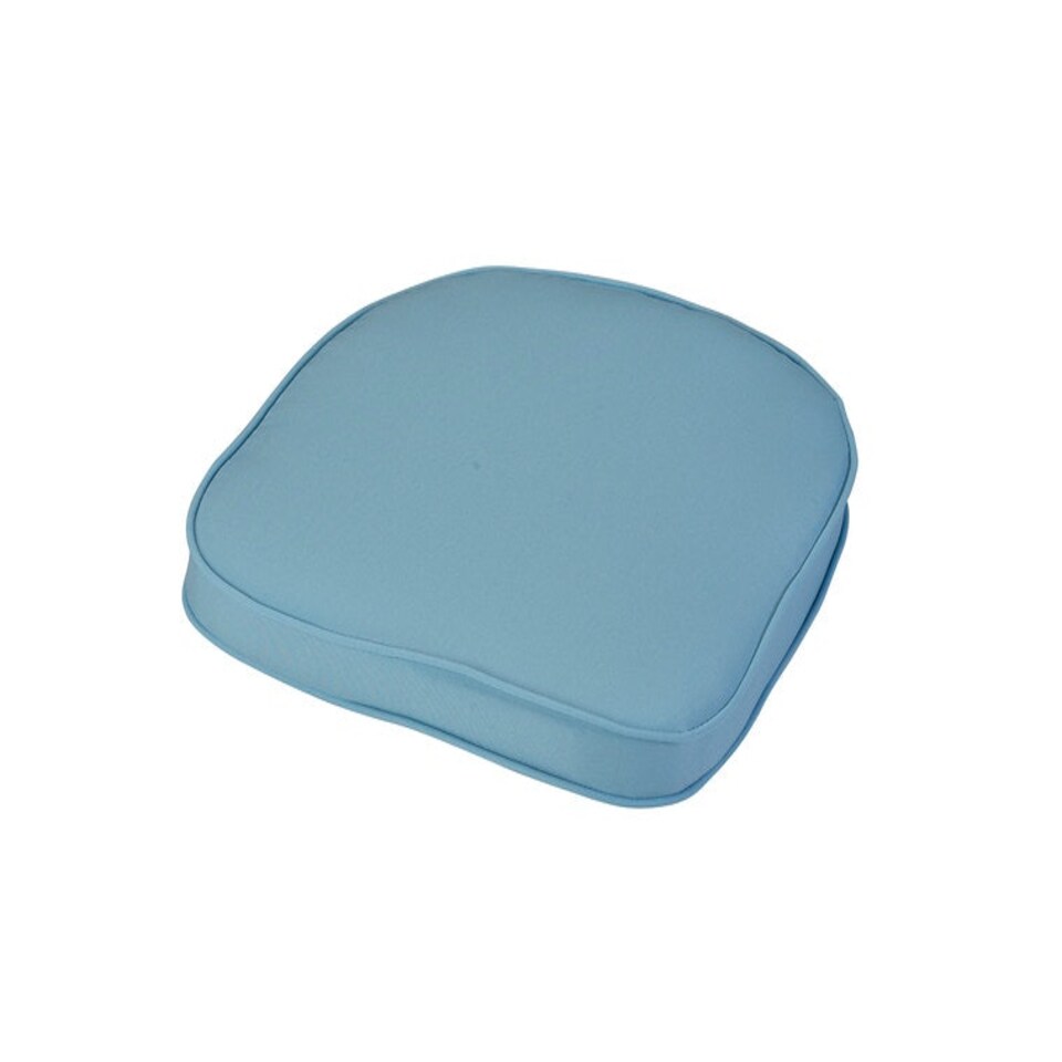 Placid Standard D Pad Outdoor Garden Furniture Cushion - L41 x W38 x H4 cm - Blue Blue