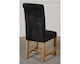 image 8 of Oslo 150 x 90 cm Medium Oak Dining Table and 4 Washington Fabric Chairs | Black | Black