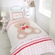 image 2 of Snuggle & Cuddle Polycotton Duvet Cover Set With Pillowcase | Red | Single | 1
