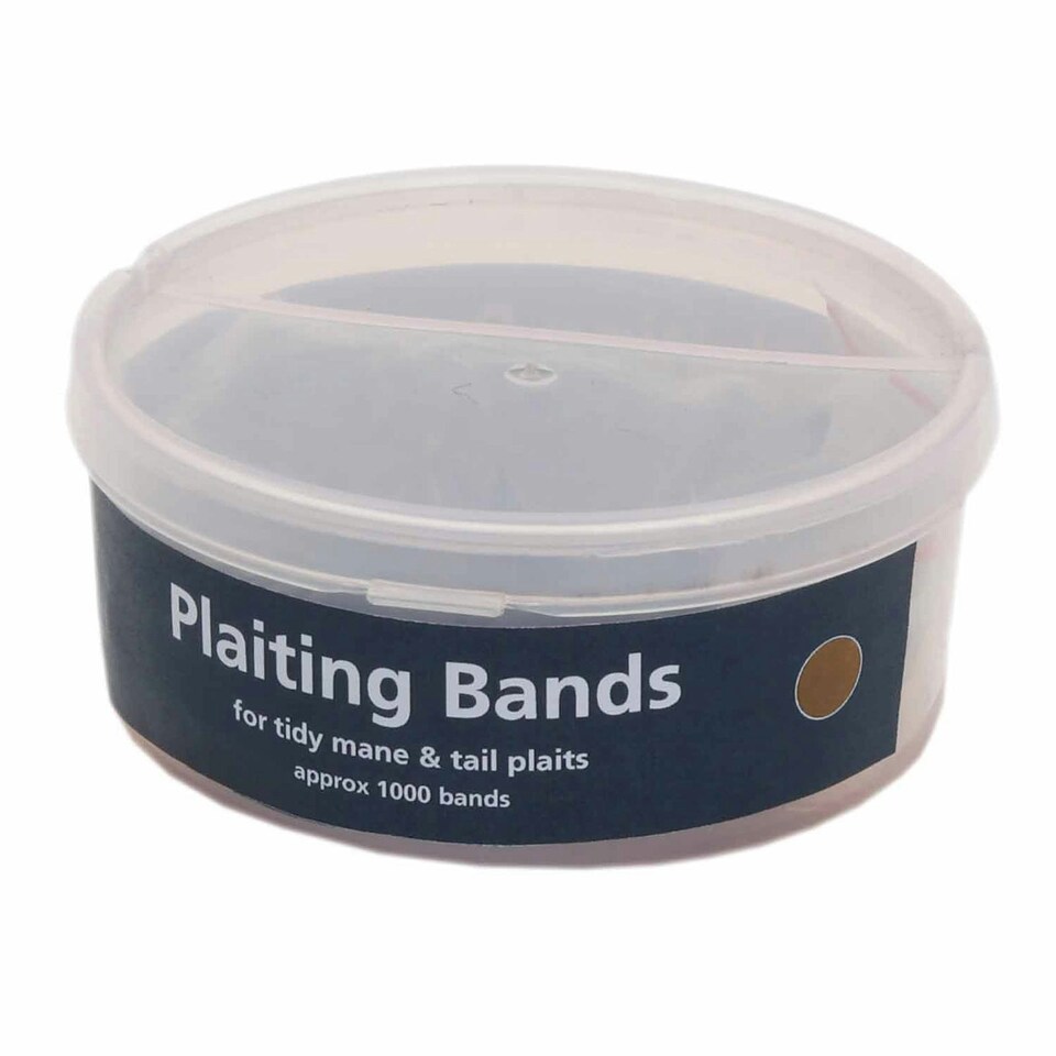 image 1 of Ezi-Groom Horse Plaiting Bands (Pack of 1000) - Black - One Size