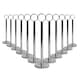 image 1 of Argon Tableware Wedding Table Number Holders - 20cm - Silver - Pack of 12 | Silver | Silver