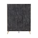 image 2 of Nordic 3 Door 3 Drawer Wardrobe - L55.5 x W113 x H179.5 cm - Concrete Effect/Charcoal Grey