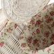 image 4 of Set of 2 Round White Wash Laundry Baskets with a Garden Rose Lining | Multi | Garden Rose