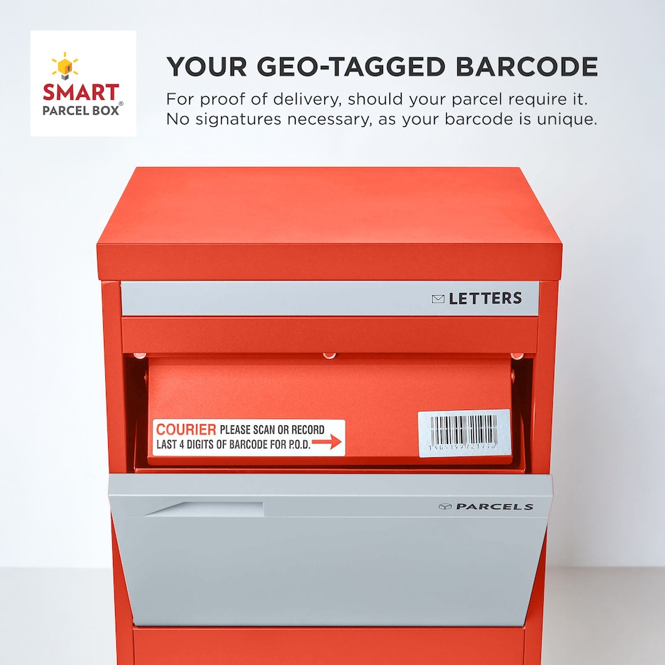 image 1 of SMART PARCEL BOX® Extra Large Front & Rear Access | Red | 1
