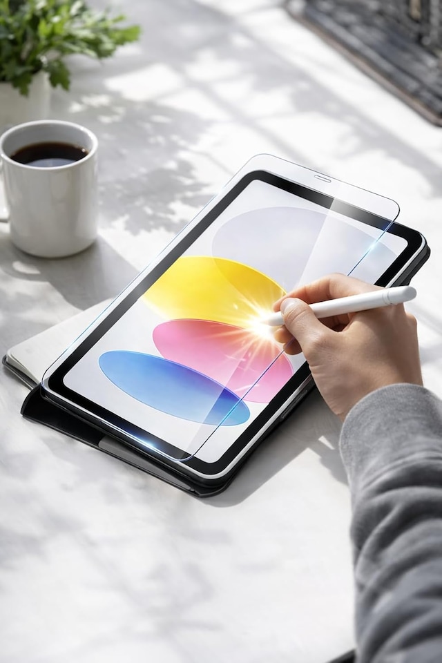 image 1 of KAV Tempered Glass for iPad A16 11th Gen 11 Inch 2025 and iPad 10th Gen 10.9 Inch 2022 High Transparency 9H Anti Scratch HD Clear Bubble Free Easy Install Screen Protector (Pack of 2)