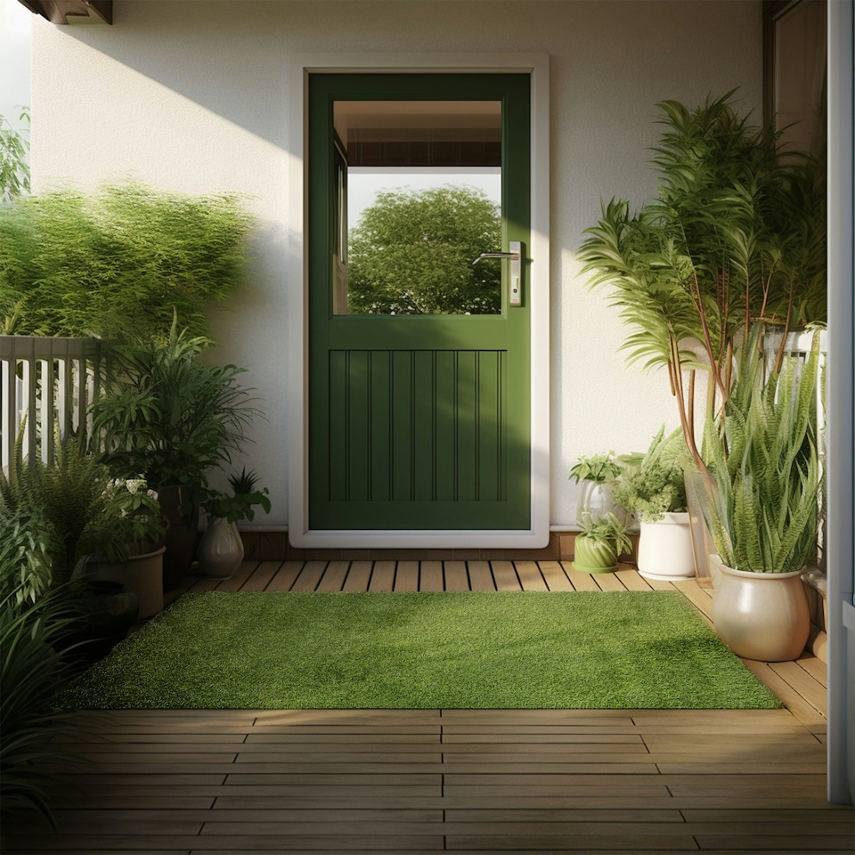 image 1 of Artificial Grass Door Mat 70 x 130cm