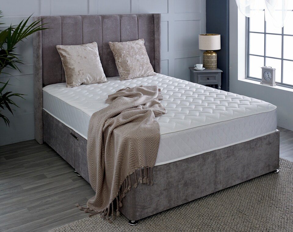 image 1 of Astral Hybrid Mattress - Soft Feel Cool Touch Quilted Sleep Surface | White | European Single