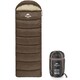 image 1 of U Series Envelope Sleeping Bag with Hood | Brown | Brown | 250S