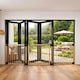 image 2 of Bettacare Wooden Multi Panel Flexible Pet Barrier, Natural Wood, up to 176cm Wide, Dog Barrier for Pets Dogs and Puppy Cream | Natural