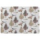 image 1 of Christmas Tree, Holly leaf pattern (Rug) Multi | Small: 60x110cm