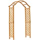 image 1 of Gr8 Garden Arch Wooden Pergola Feature Trellis Rose Climbing Plant Archway Tan Frame