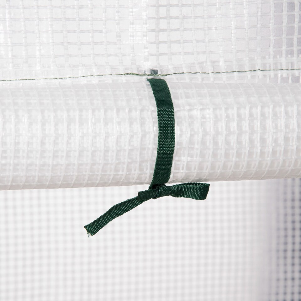 image 1 of Outsunny Greenhouse for Outdoor, Portable Gardening Plant Grow House w Shelf