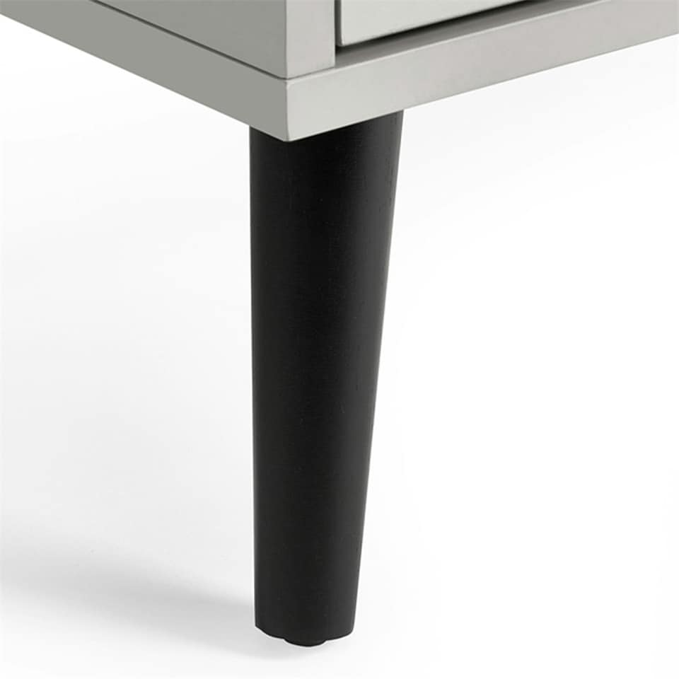 image 1 of Silk Grey Narrow Chest of Drawers (5 Drawers)