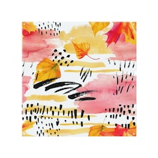 Abstract Fall Pattern In Bright Autumn Colours Splash Back | White