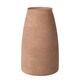 image 1 of Recycled Cloudy Frosted Glass Flower Vase - Earthy Brick - H26 x W17cm