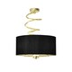 image 2 of Kasi Polished Brass Semi Flush Ceiling Light