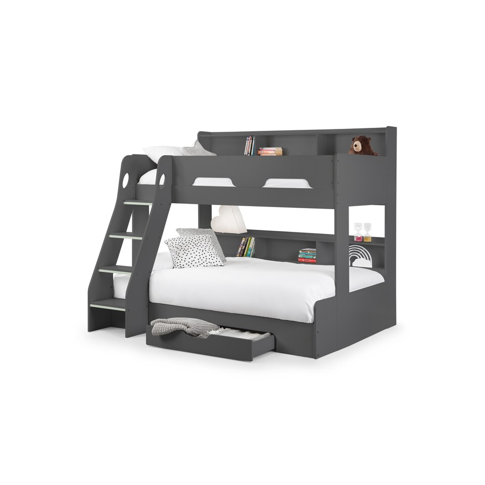 image 1 of Orion Triple Sleeper Bunk Bed - Anthracite, Single/Small Double
