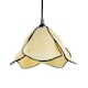 image 3 of Elegant Designer Pendant Lighting Shade with Amber Cream Glass Floral Petals