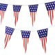image 1 of USA Flag Triangle Party Bunting 10m with 20 Flags