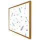 image 5 of Cute cartoon pattern with feathers and arrows in boho style (Picutre Frame) White | XS