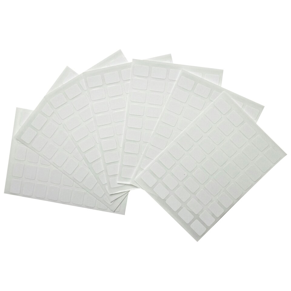 image 1 of Pack of 315 White 9x13mm Rectangular Labels - Adhesive Stickers