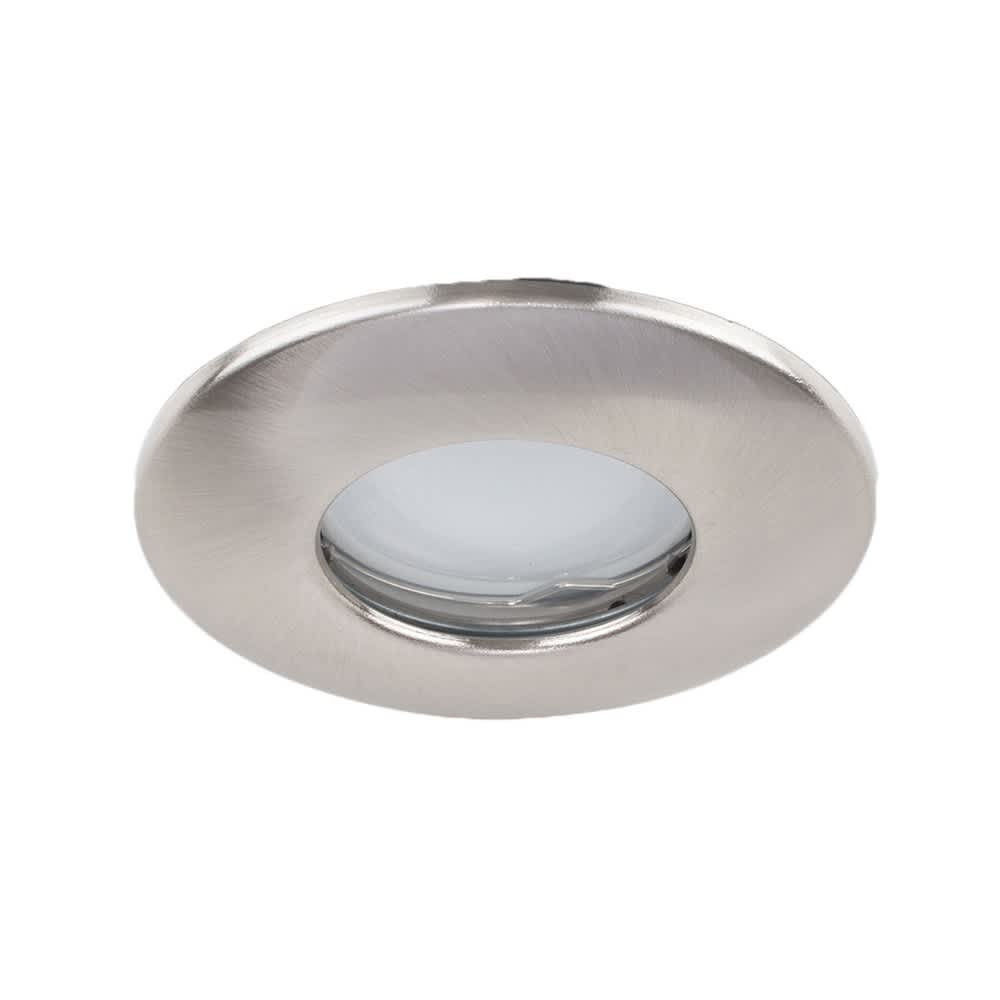 ValueLights Downlight Fire Rated IP65 Ceiling Light Fitting 4 Pack in Silver