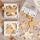image 3 of Anniversary House Gold Star Small Square Treat Boxes with Window Foil