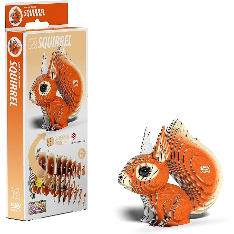 EUGY Squirrel 3D Craft Kit