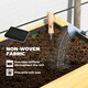 image 5 of Outsunny Wooden Raised Bed w/ Bed Liner, Storage Shelf Yellow