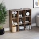 image 4 of Vida Designs Durham 3x3 Cube Storage Bookcase Display Unit, Dark Wood