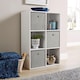 image 3 of Storage Cube 6 Shelf Bookcase Wooden Display Unit Organiser Furniture | White