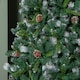 image 4 of 7ft (2.1m) Frosted Glacier Pine Snow Tipped Christmas Tree with Pinecones and 956 Tips