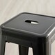 image 3 of Furniturebox 2x Colton 'Tolix' Style Black Metal Bar Stools