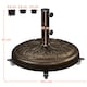 image 4 of Yaheetech 50.5 cm Outdoor Patio Rolling Heavy-duty Self-Weight Market Umbrella Base-Bronze | Bronze | Bronze