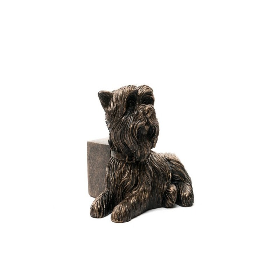 image 1 of Yorkshire Terrier Plant Pot Feet - Set of 3 - L7 x W4.5 x H6.5 cm Grey