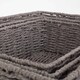 image 5 of Set of 3 Grey Paper Rope Serving Tray | Grey | Grey | Set of 3