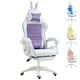 image 1 of Vinsetto Racing Style Gaming Chair with Footrest Removable Rabbit Ears, Purple