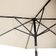 image 8 of Charles Bentley Garden Metal Patio Garden Umbrella Crank & Tilt - Cream