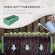 image 4 of Outsunny Raised Beds for Garden, Galvanised Steel Outdoor Planters with Multi-reinforced Rods for Vegetables, Plants, Flowers and Herbs, 180 x 90 x 59 cm, Light Green | Green