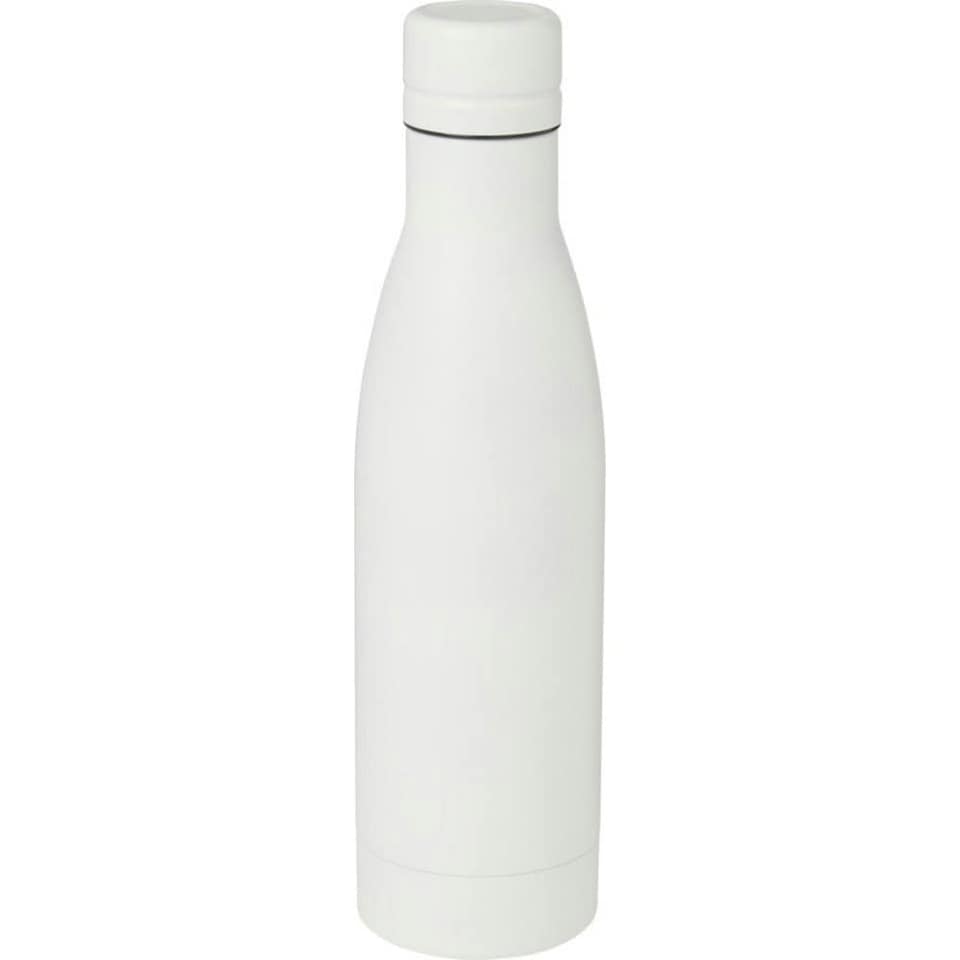 Vasa Plain Stainless Steel 500ml Water Bottle - White - One Size