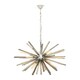 image 1 of Interiors by Premier Grey Glass And Chrome Finish Light Silver